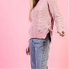 Продам свитер женский 42-44 рр Цвет розовый Немного люрекса Крупная вязка Современная модель Новый в Юрге